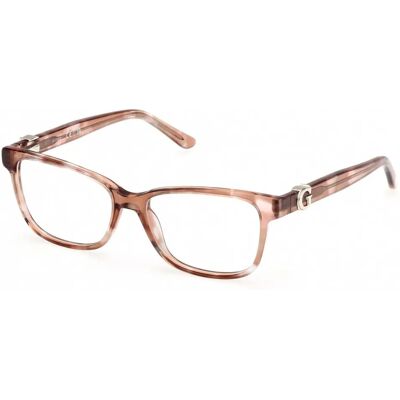 Guess GU50227 59 Beżowa kwadratowa acetatowa oprawa - Okulary Guess GU50227 59 Beżowa kwadratowa acetatowa oprawa - Okulary