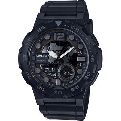 Casio AEQ100W-1BV Montre-bracelet - Wrist watch - Publicité Casio AEQ100W-1BV Montre-bracelet - Wrist watch - Publicité