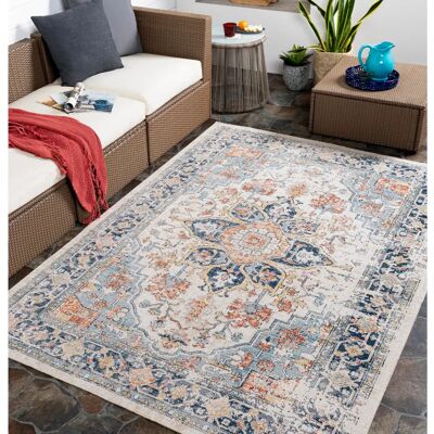 Surya Outdoor Rug Beige and Blue 160x213cm Surya Outdoor Rug Beige and Blue 160x213cm
