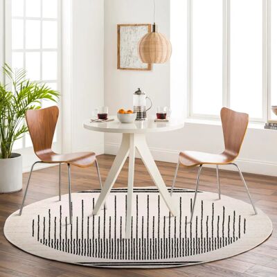 LIVABLISS Enso Scandinavian Round Rug - Rug LIVABLISS Enso Scandinavian Round Rug - Rug
