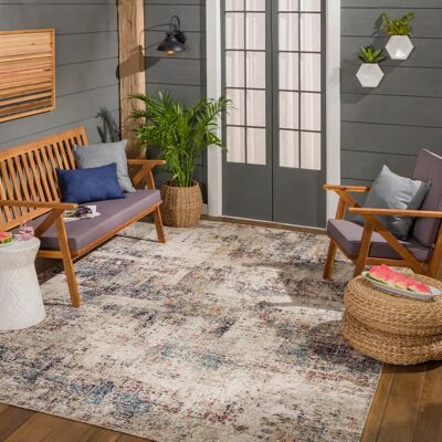 Surya - Außenteppich Blau und Grau 160x213cm Surya - Außenteppich Blau und Grau 160x213cm