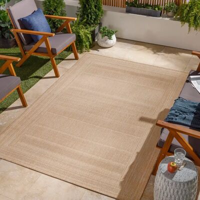 Surya KOFU Outdoor-Teppich - Orientalisch Beige 160x213 cm Surya KOFU Outdoor-Teppich - Orientalisch Beige 160x213 cm
