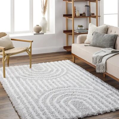SURYA Trakai White High Pile Carpet - Interior Decor SURYA Trakai White High Pile Carpet - Interior Decor