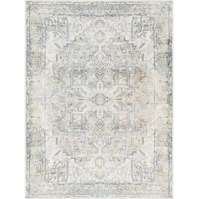 Surya Modell ONAN - Maschinenwaschbarer Teppich - Grau und Blau - 160x213 cm Surya Modell ONAN - Maschinenwaschbarer Teppich - Grau und Blau - 160x213 cm