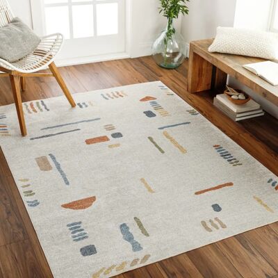 Surya KITTILA Grau Teppich - Moderner Boho-Teppich für Innen Surya KITTILA Grau Teppich - Moderner Boho-Teppich für Innen