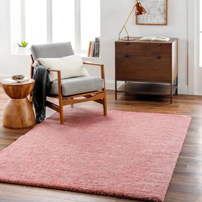 SURYA Pink Shaggy Carpet 160x213cm - Carpet SURYA Pink Shaggy Carpet 160x213cm - Carpet