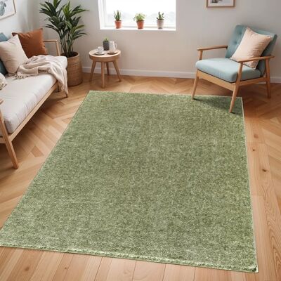SURYA DADU Carpet - 200x275cm - Olive Green - High Pile SURYA DADU Carpet - 200x275cm - Olive Green - High Pile