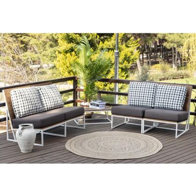 Surya - Round Outdoor/Indoor Rug 160cm Brown Black - Rug Surya - Round Outdoor/Indoor Rug 160cm Brown Black - Rug
