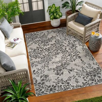 Surya Grijze Outdoor Vloerkleed - 160x213cm - Binnen en Buiten Surya Grijze Outdoor Vloerkleed - 160x213cm - Binnen en Buiten