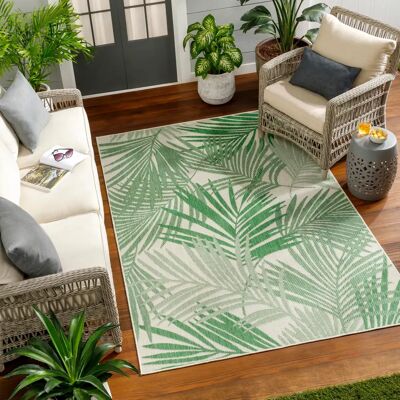 Tapis Extérieur Surya LENNIE - Vert 160x213cm, 5mm, OEKO-TEX Tapis Extérieur Surya LENNIE - Vert 160x213cm, 5mm, OEKO-TEX