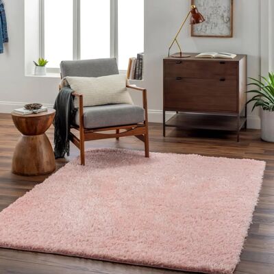 Surya Long Pile Shaggy Rug Light Pink - Rug Surya Long Pile Shaggy Rug Light Pink - Rug