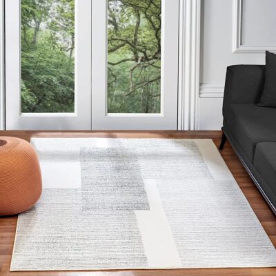 Tapis Surya - Hygge Scandinave Gris et Blanc 160x213cm Tapis Surya - Hygge Scandinave Gris et Blanc 160x213cm