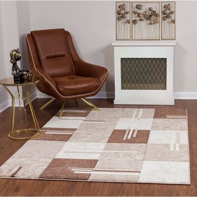 Tapis Rétro Géométrique Surya Zane - 80x150cm Tapis Rétro Géométrique Surya Zane - 80x150cm