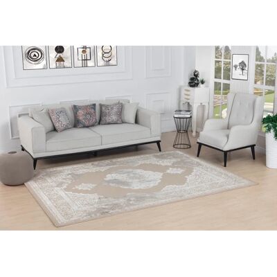 Surya Azra Vintage Rug - 160x213cm - Beige & White - OEKO-TEX Surya Azra Vintage Rug - 160x213cm - Beige & White - OEKO-TEX