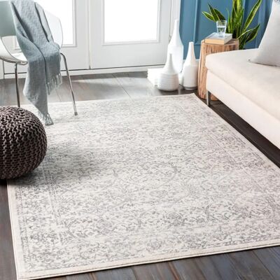 Tapis Vintage LIVABLISS EJURA - 140x200cm - Blanc Tapis Vintage LIVABLISS EJURA - 140x200cm - Blanc