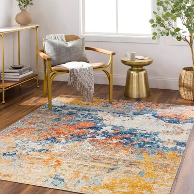 Surya Designer Rug - Modern Yellow and Blue Outdoor Rug - 120x170cm Surya Designer Rug - Modern Yellow and Blue Outdoor Rug - 120x170cm