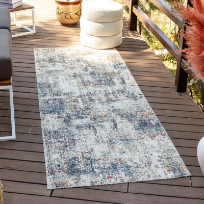 Surya - Modern Blue and Gray Outdoor Rug 80x220cm - Exterior Collection Surya - Modern Blue and Gray Outdoor Rug 80x220cm - Exterior Collection