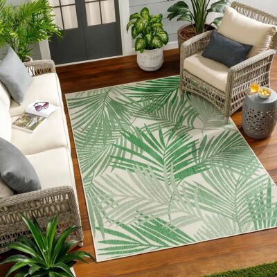Surya Lennie - Outdoor Rug - Summertime - Green & Ivory - 120x170cm Surya Lennie - Outdoor Rug - Summertime - Green & Ivory - 120x170cm