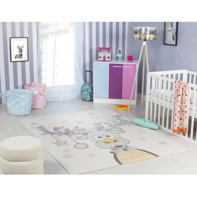 Surya - Kids' Multicolor Blue Deer Carpet 80x150cm - Interior Rug Surya - Kids' Multicolor Blue Deer Carpet 80x150cm - Interior Rug