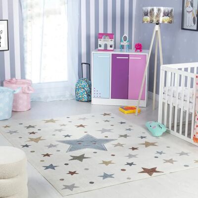 Surya Kids Rug - Beed Beige 160x213cm, Machine Washable Surya Kids Rug - Beed Beige 160x213cm, Machine Washable