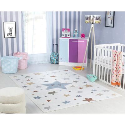 Surya - Blue Kids Rug - Machine Washable - 80x150cm Surya - Blue Kids Rug - Machine Washable - 80x150cm