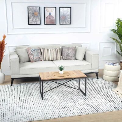 LIVABLISS CAGLIARI Blanc Tapis Moderne Boho - Tapis LIVABLISS CAGLIARI Blanc Tapis Moderne Boho - Tapis