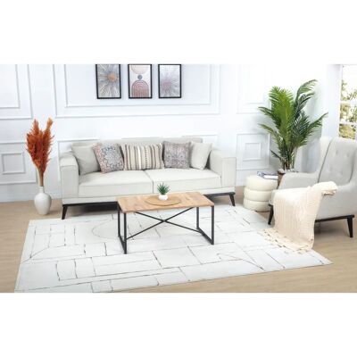 SURYA Modern White Carpet - 160x213cm - Wabi-Sabi Style SURYA Modern White Carpet - 160x213cm - Wabi-Sabi Style