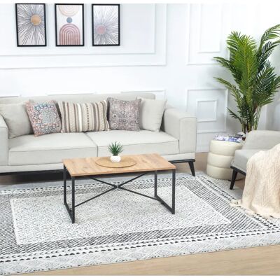 Tapis SURYA Monaco - Moderne Scandinave Boho 14mm Blanc 200x275cm Tapis SURYA Monaco - Moderne Scandinave Boho 14mm Blanc 200x275cm