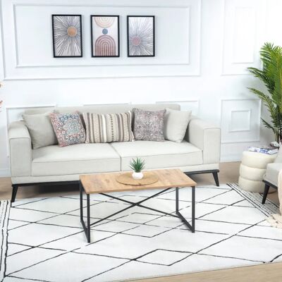 SURYA TORNIO Rug - Black-White - 160x213cm SURYA TORNIO Rug - Black-White - 160x213cm