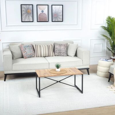 SURYA Modèle Ambre - Tapis géométrique scandinave - 160x213 cm SURYA Modèle Ambre - Tapis géométrique scandinave - 160x213 cm