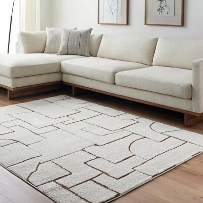 SURYA Beige Modern Short Pile Rug - Rug SURYA Beige Modern Short Pile Rug - Rug