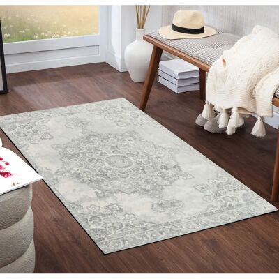 VINTAGE Teppich - Grau / Silber - 80x150cm VINTAGE Teppich - Grau / Silber - 80x150cm
