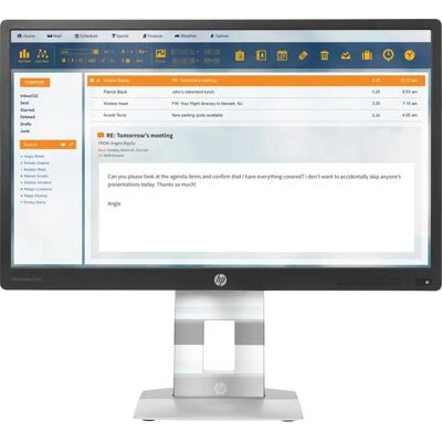 Écran HP EliteDisplay E240 23,8" Argent/Noir - Publicité Écran HP EliteDisplay E240 23,8" Argent/Noir - Publicité