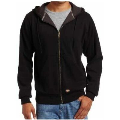 Dickies Black Thermal Long Sleeve Zip Up - Track Jacket Dickies Black Thermal Long Sleeve Zip Up - Track Jacket