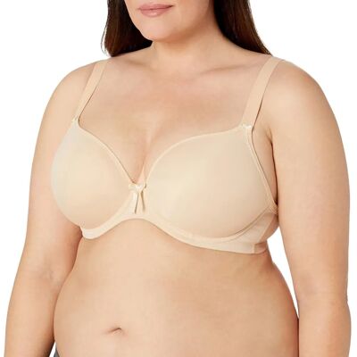 Elomi Bijou Banded Moulded Plunge T-Shirt Bra - Beige - Bra Elomi Bijou Banded Moulded Plunge T-Shirt Bra - Beige - Bra