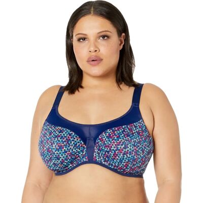Soutien Sportif Elomi Energise Navy Geo - Type de Sport Soutien Sportif Elomi Energise Navy Geo - Type de Sport