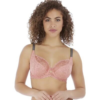 Freya AA5452 W Rosehip CS Pink Onderbuste met Beugel en Gated Rug - BH Freya AA5452 W Rosehip CS Pink Onderbuste met Beugel en Gated Rug - BH