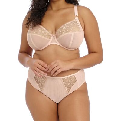 Elomi Namrah Plunge Wired Bra - Supportive, Leopard Lace, Deep Neck - Lingerie Elomi Namrah Plunge Wired Bra - Supportive, Leopard Lace, Deep Neck - Lingerie