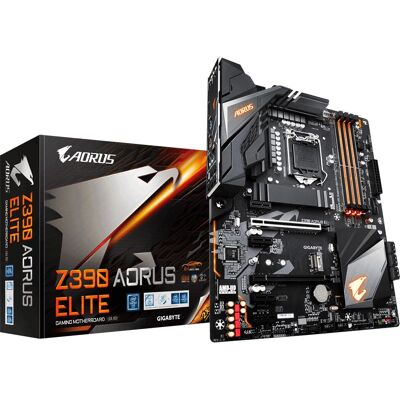 GIGABYTE Z390 AORUS ELITE Motherboard - Intel LGA 1151, ATX, RGB Fusion GIGABYTE Z390 AORUS ELITE Motherboard - Intel LGA 1151, ATX, RGB Fusion