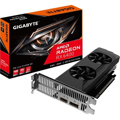 GIGABYTE Radeon RX 6400 GDDR6 - Placa de vídeo GIGABYTE Radeon RX 6400 GDDR6 - Placa de vídeo