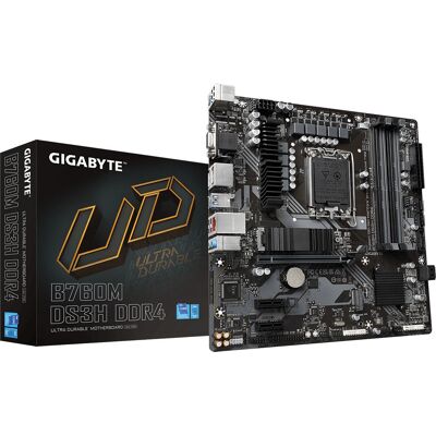 Scheda madre GIGABYTE B760M DS3H DDR4 - Intel B760, Micro ATX, DDR4, LGA 1700 Scheda madre GIGABYTE B760M DS3H DDR4 - Intel B760, Micro ATX, DDR4, LGA 1700