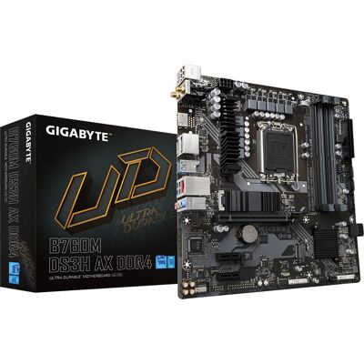 Gigabyte B760M DS3H AX DDR4 - Mikro-ATX Motherboard - LGA1700 - Wi-Fi 6E Gigabyte B760M DS3H AX DDR4 - Mikro-ATX Motherboard - LGA1700 - Wi-Fi 6E