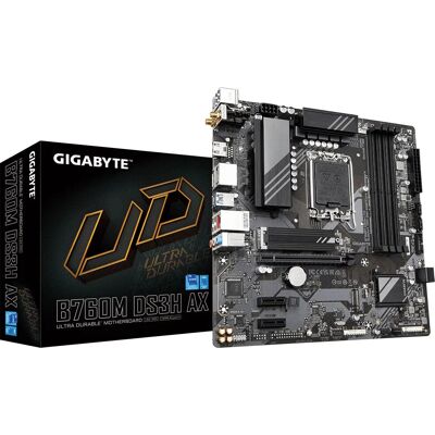 Carte mère GIGABYTE B760M DS3H AX - Supporte LGA 1700, DDR5, Intel Core i7/i9 - Publicité Carte mère GIGABYTE B760M DS3H AX - Supporte LGA 1700, DDR5, Intel Core i7/i9 - Publicité