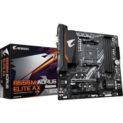 GIGABYTE B550M AORUS ELITE AX - Micro ATX Motherboard GIGABYTE B550M AORUS ELITE AX - Micro ATX Motherboard