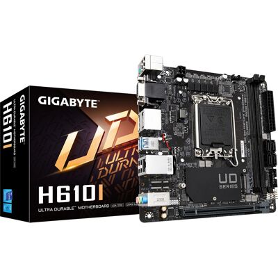 GIGABYTE H610I Mainboard - Mini ITX - Schwarz - Motherboard GIGABYTE H610I Mainboard - Mini ITX - Schwarz - Motherboard