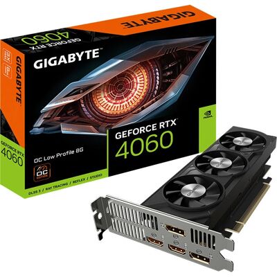 GIGABYTE GeForce RTX 4060 - Perfil Bajo OC 8G - Tarjeta Gráfica GIGABYTE GeForce RTX 4060 - Perfil Bajo OC 8G - Tarjeta Gráfica
