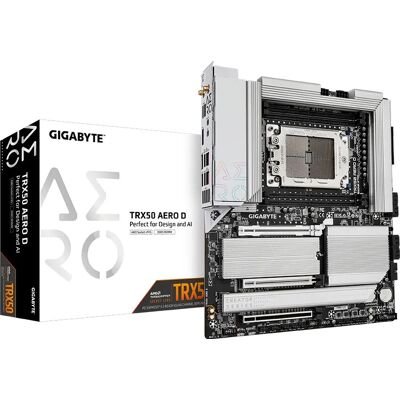 GIGABYTE TRX50 AERO D - AMD Ryzen Threadripper, DDR5, Wi-Fi 7 - Mainboard GIGABYTE TRX50 AERO D - AMD Ryzen Threadripper, DDR5, Wi-Fi 7 - Mainboard