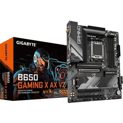 GIGABYTE B650 GAMING X AX V2 Motherboard - Socket AM5, ATX, Black GIGABYTE B650 GAMING X AX V2 Motherboard - Socket AM5, ATX, Black