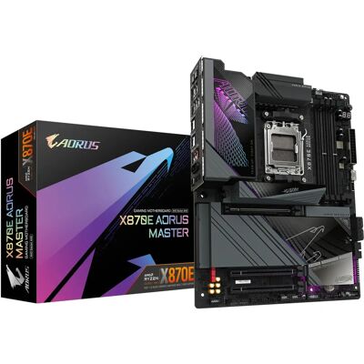 GIGABYTE X870E AORUS MASTER Motherboard - DDR5, PCIe 5.0, Wi-Fi 7 GIGABYTE X870E AORUS MASTER Motherboard - DDR5, PCIe 5.0, Wi-Fi 7