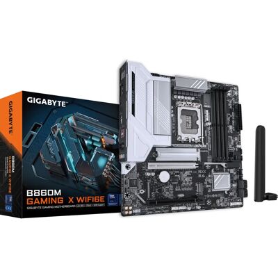 Scheda madre Gigabyte B860M GAMING X WIFI6E - DDR5, PCIe 5.0, WiFi 6E Scheda madre Gigabyte B860M GAMING X WIFI6E - DDR5, PCIe 5.0, WiFi 6E